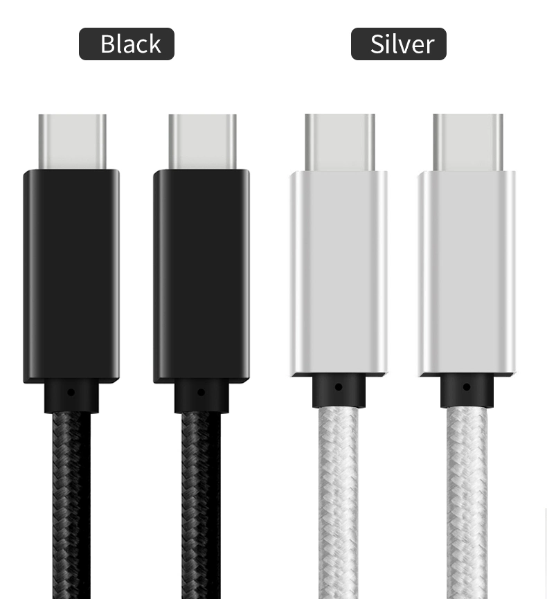 New USB 3.2 Gen 2 USB Cable Type C Support 5A 100W Fast Charging 20gbps Data Transfer and Audio Video 4K 60Hz