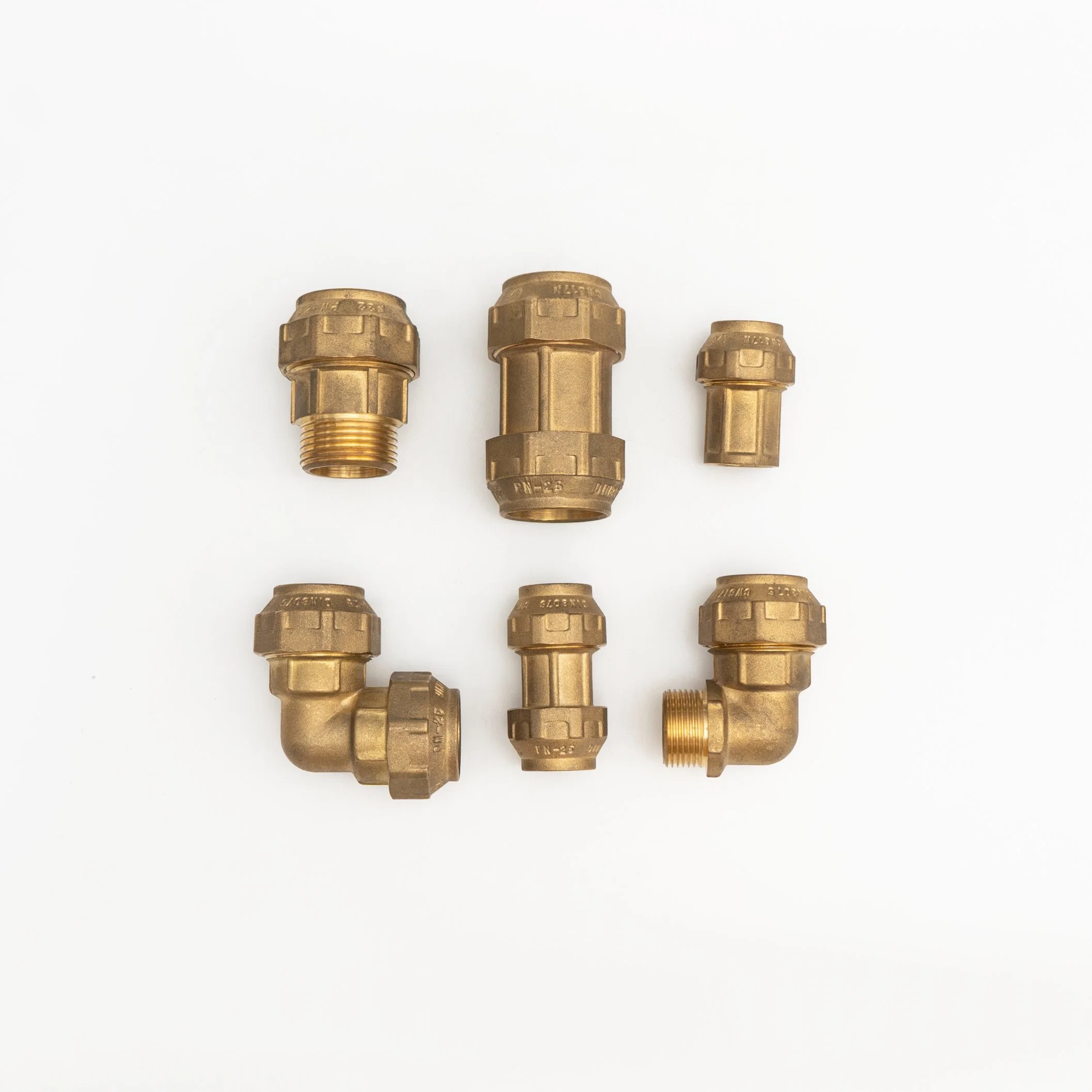 1"1/4 - 040 Brass Compression Pipe Fittings Accessories