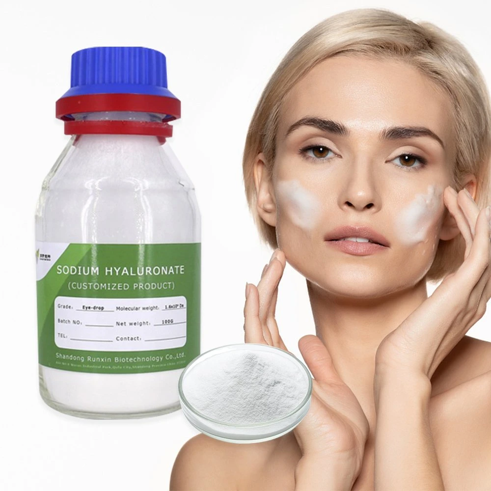 Fábrica original de baixo peso molecular ingredientes pele da face de cabelo matérias-primas em pó ácido hialurônico