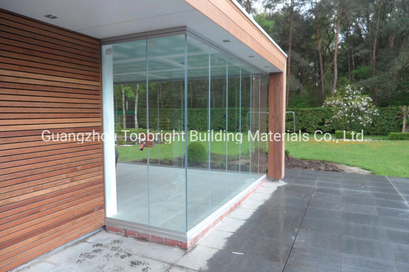 Frameless Glass Folding Doors, Frameless Interior Doors, Exterior Door with Tempered Glass