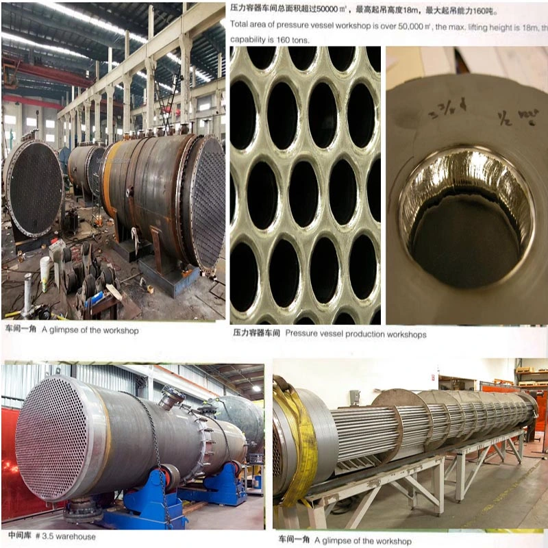 Acero inoxidable, níquel titanio y Hastelloy tubo de refrigeración química