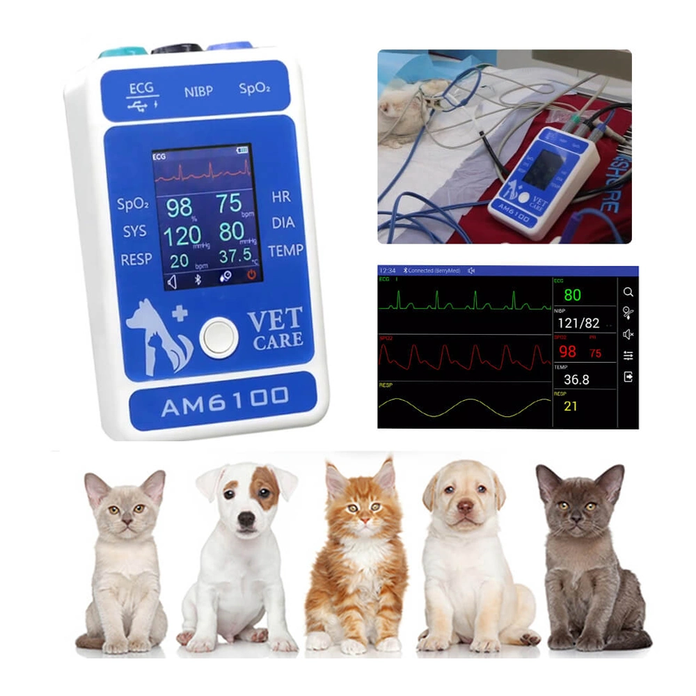 Mindray Monitor for Veterinary Clinic Portable Veterinary Monitor Capnography