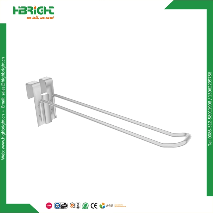 Single Line Galvanized Metal Display Hooks