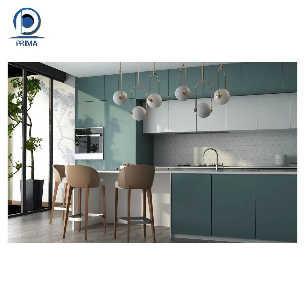 Prima Kitchen Cupboard Home Furniture High Glossy Modern Furniture Wooden Kitchen Cabinet