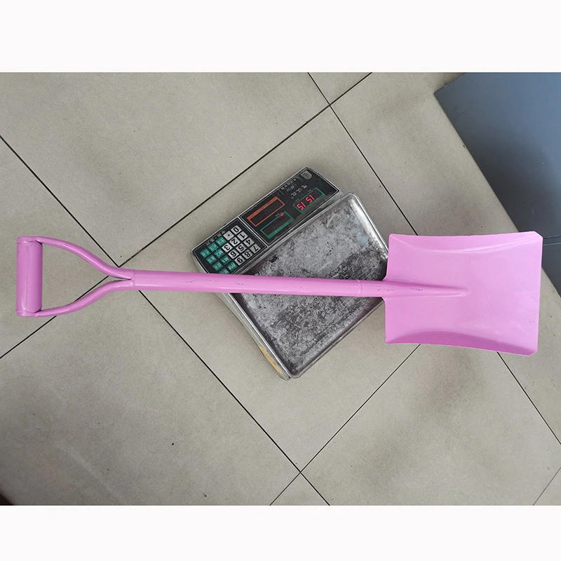 Agricultural Garden Construction Tools Iron Handle Steel Square Head Shovel