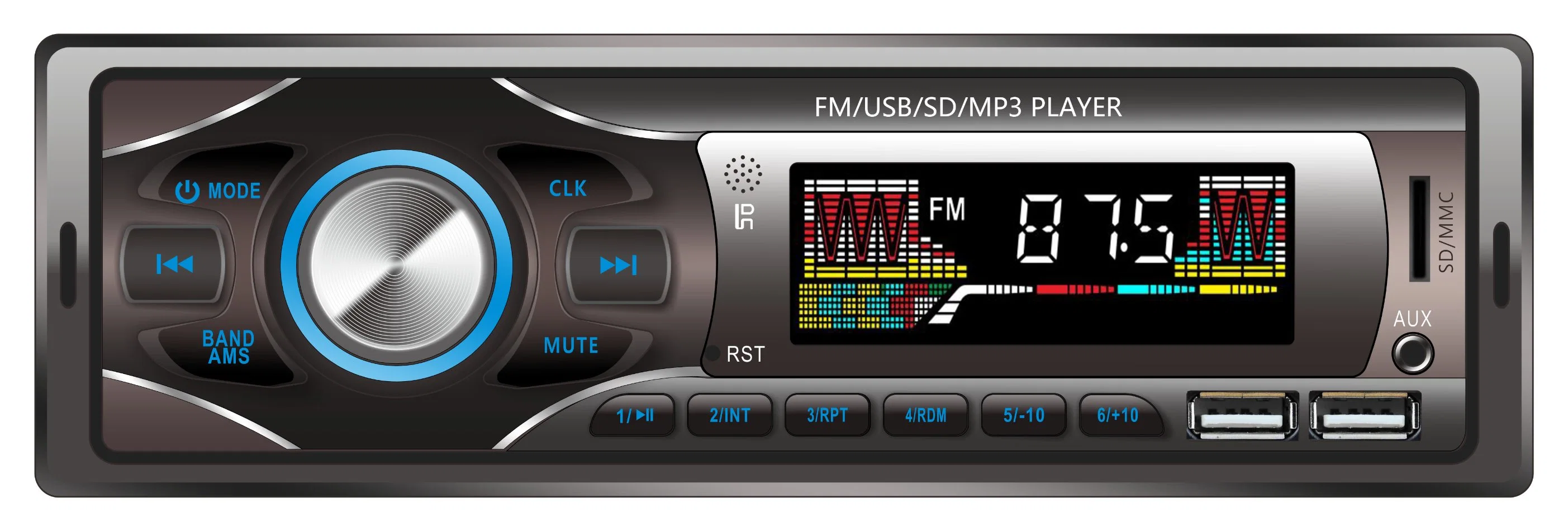 Car Audio de alta potencia con FM estéreo AM