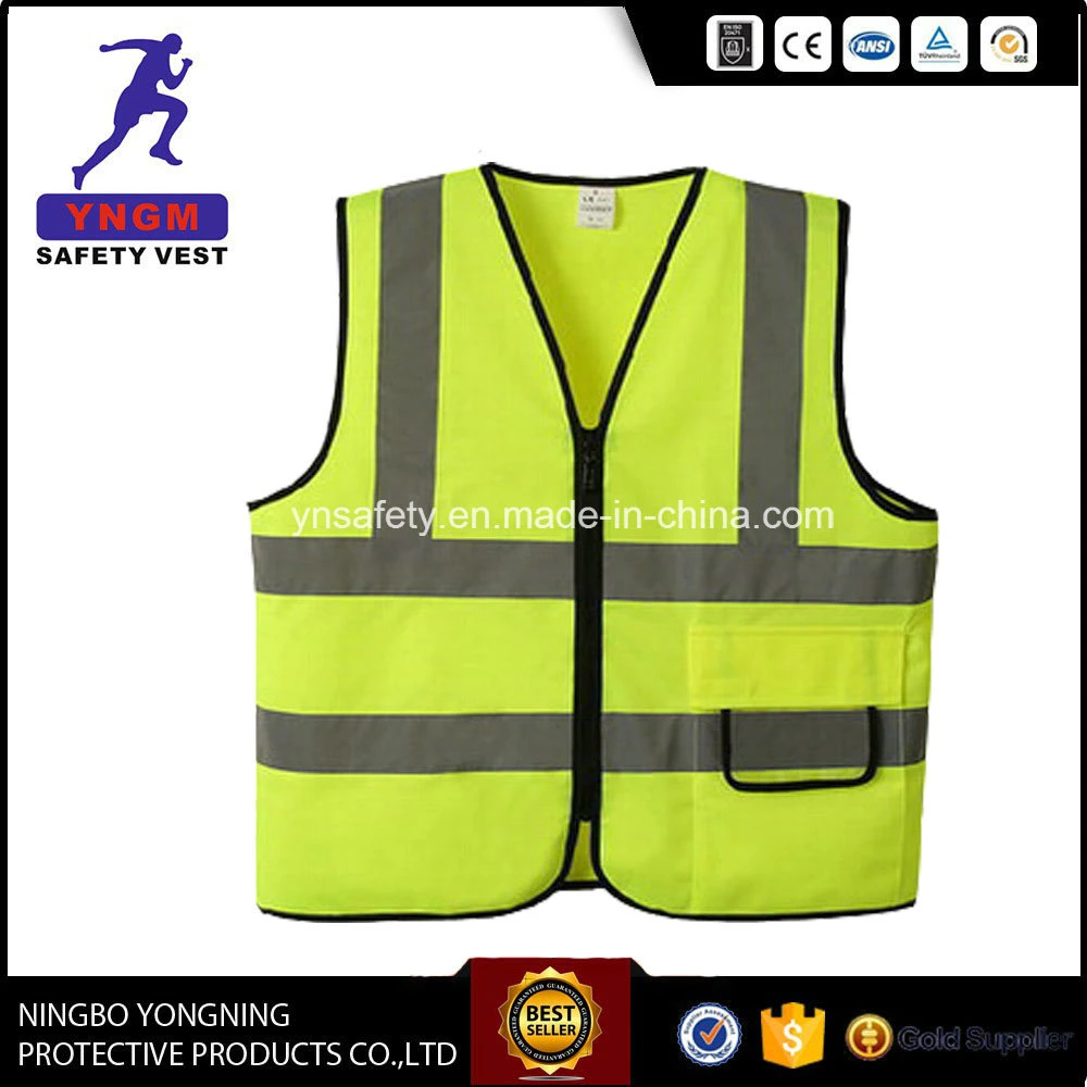 100% Polyester Mesh PVC Reflective Safety Vest