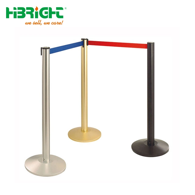 Retractable Belt Stanchions Crowd Control Barrier Post