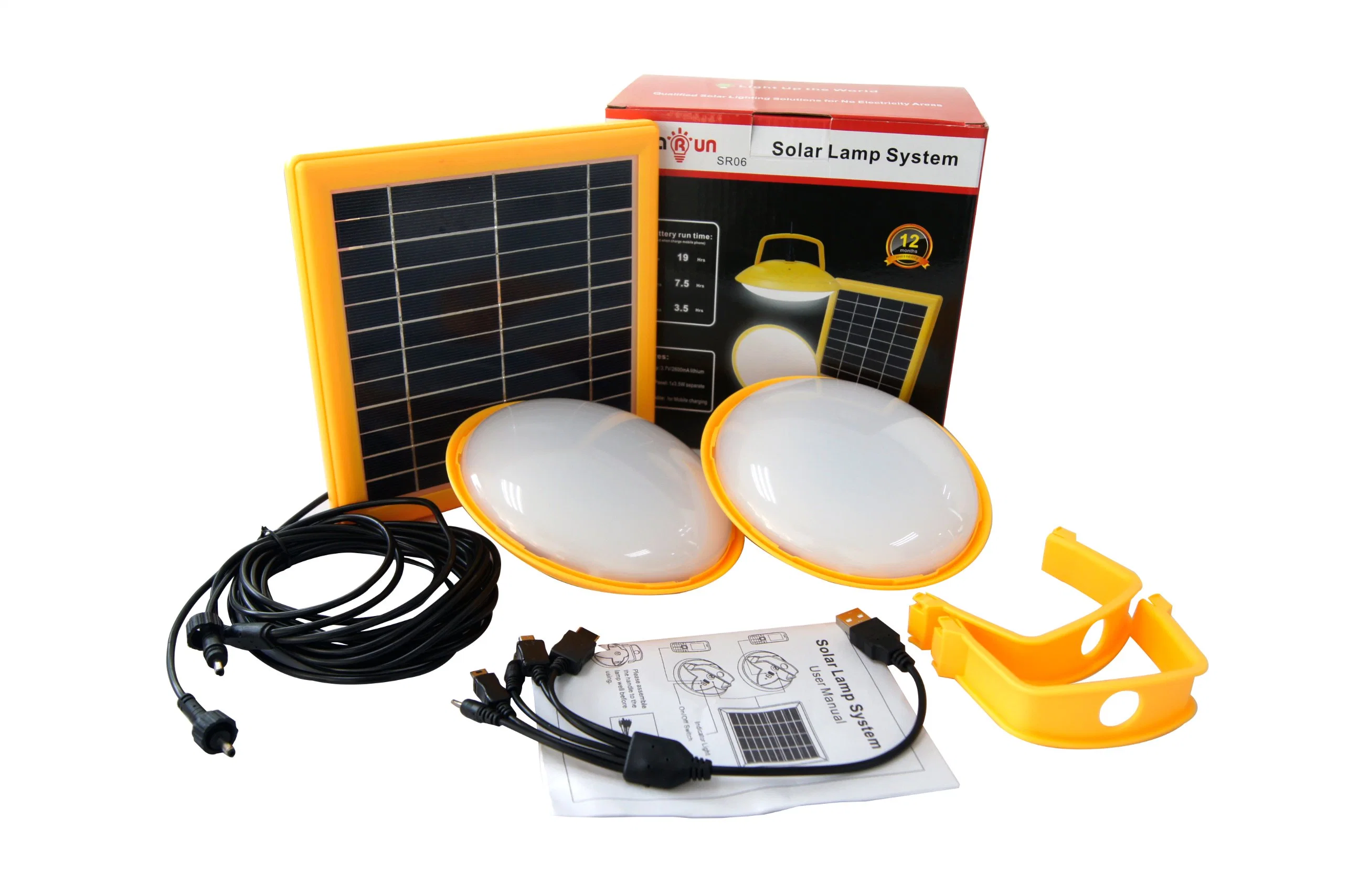 Luz de emergência Solar Portátil Lantern Lâmpada Lâmpada LED da bateria