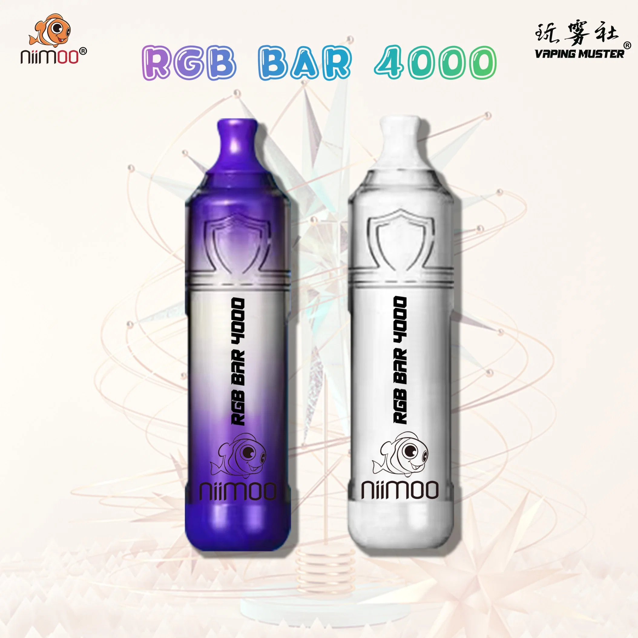 Nimoo الأصلي Vape Factory RGB Bar 4000 بالجملة I Disposable سجائر فابي الشعبية