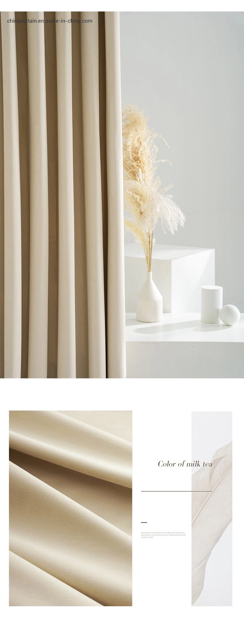 جمليّة يتأهّب يجعل نوعية تنافسيّة سعر 100% [بولستر] نسيج ضوء Luxury Curtins Netherlands Velvet Curtins مقاومة للماء والغبار