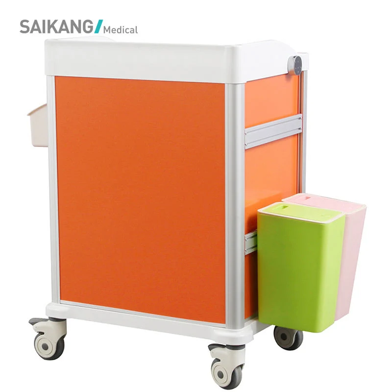 Sk-Mt650 ABS Hospital Nursing Instrument Medication Trolley for Sale