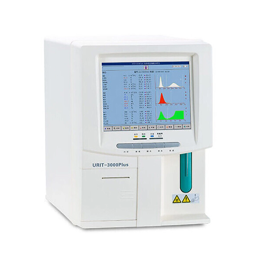 Urit 3000 Plus Auto Hematology Analyzer 3 Part Diff For Human Clinic