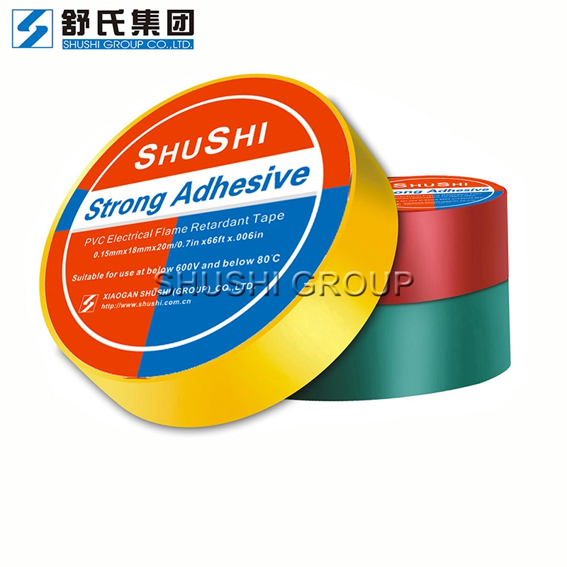 Yellow Vinyl Tape Flame Retardant Insulation Electrical Tape Shining Surface