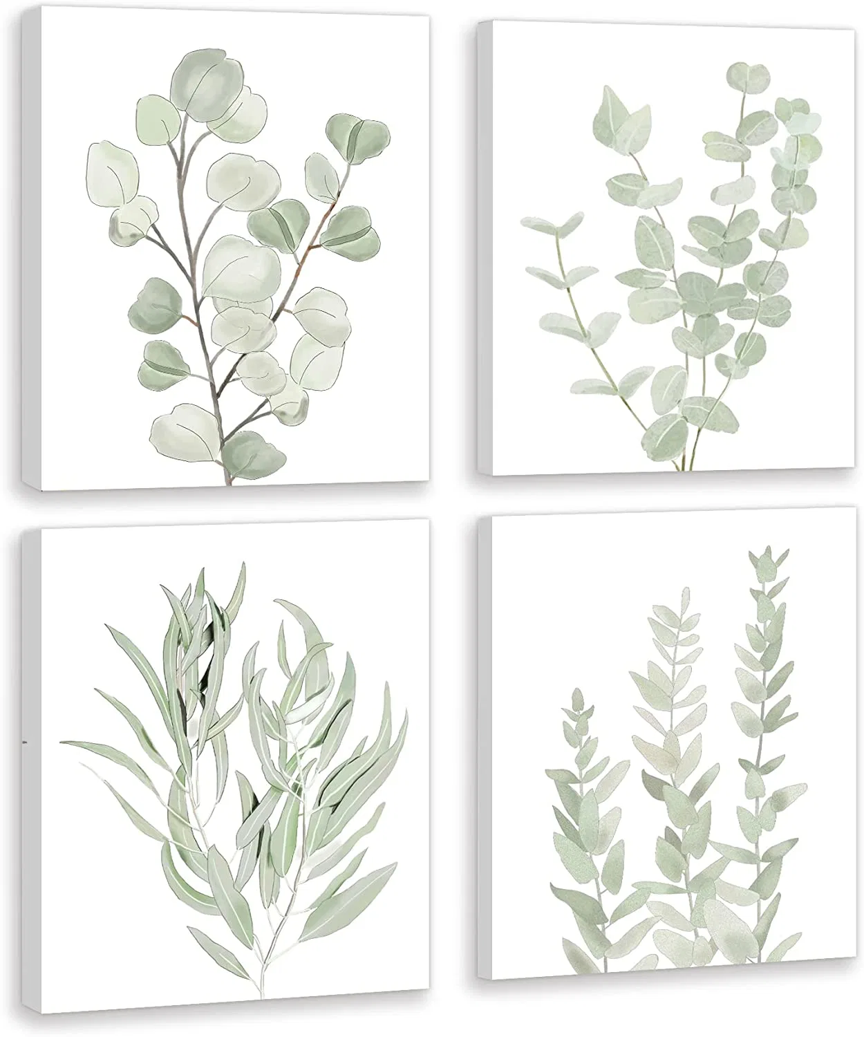 Canvas Print Wall Art Botanical Plant Wall Decor for Bedroom Printing Framed