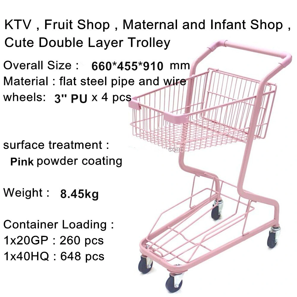 New Arrival Shopping Pushing Cart Trolley for Kids Mini Shopping Cart