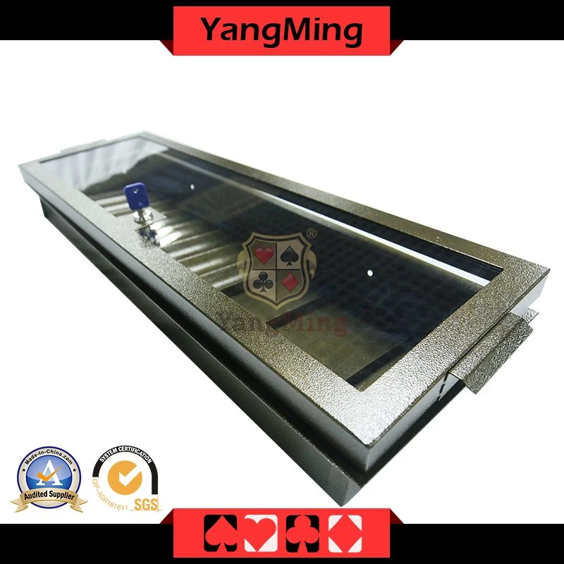 Factory Direct Supply Single-Layer Metal Poker UV Casino Chip Tray with Lock Ym-CT20