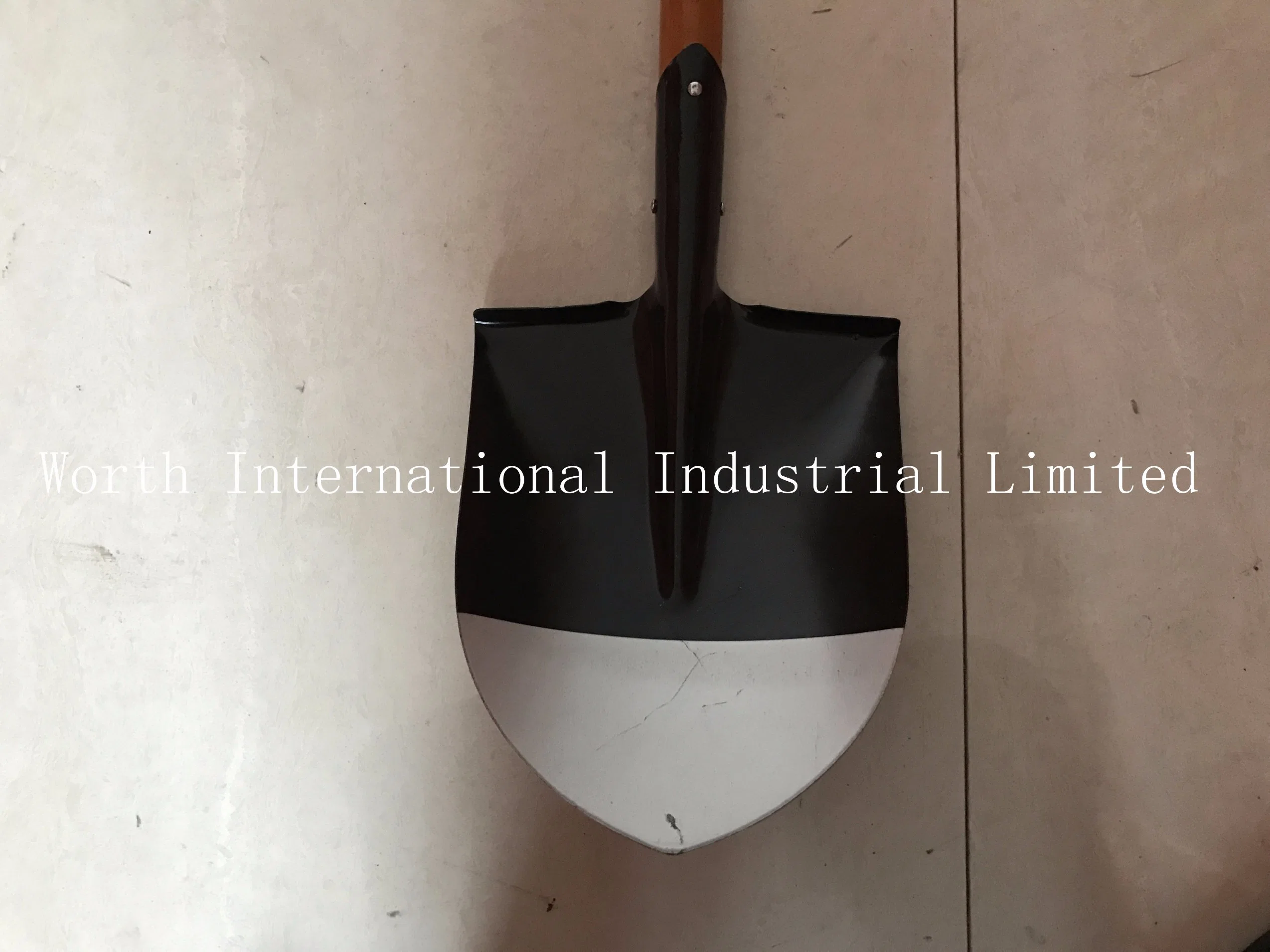 Red Grip Brown Wood Handle Shovel