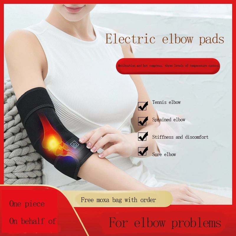 Elbowhe Ating Pad Far Infrared Pain Relief Physical Therapy Electric Battery Powered Temperature Controlled Winter Warm Elbow Care to Keep Warm USB