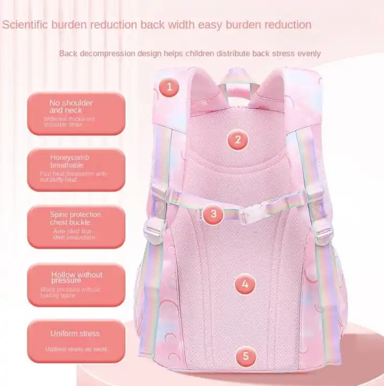 New Lightweight Side Refrigerator Children's Backpack Girl Student School Bag