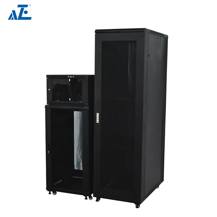 Aze 18u Wall-Mount Cabinet Enclosure 19-Inch Server Network Rack with Locking Glass Door, 24-Inches Deep-Rwe18u24