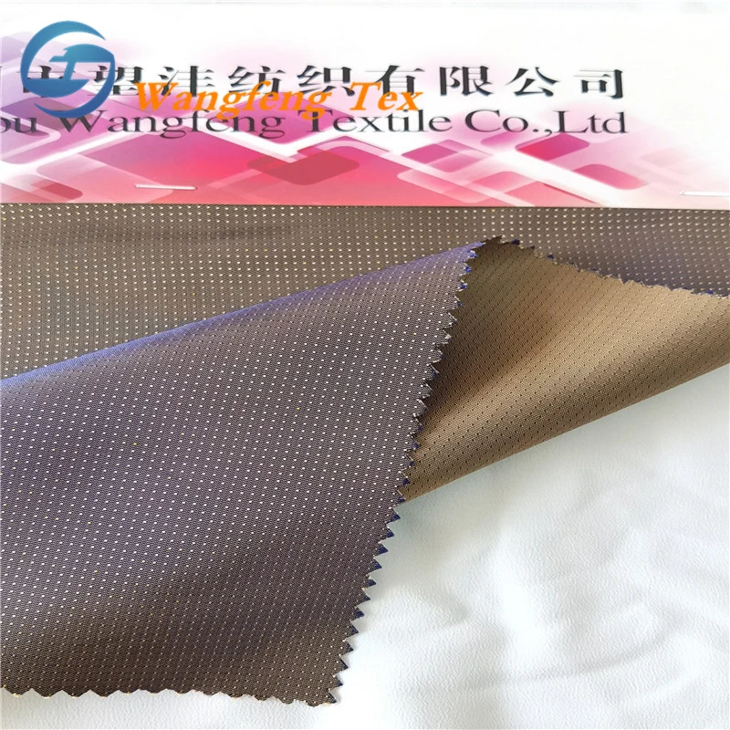 Spot Jacquard Poly Viscose Twill Two-Tone Lining Fabric for Suit Tie