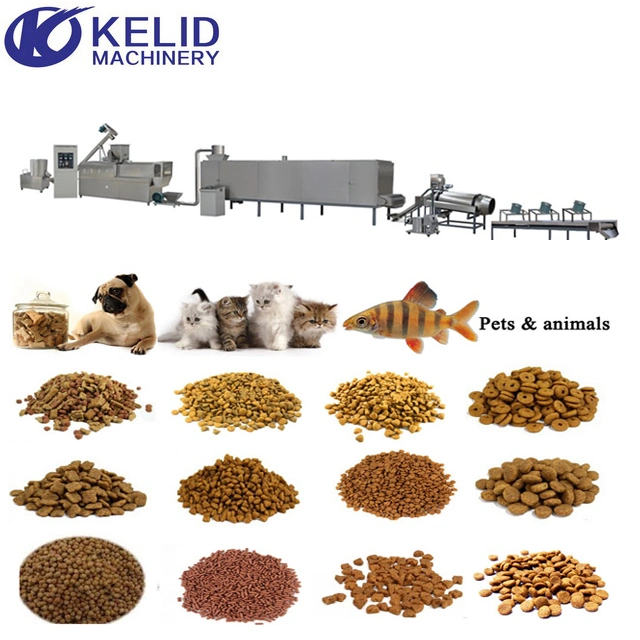 Animal Fish Feed Pet Dog máquina de procesamiento de extrusora de alimentos