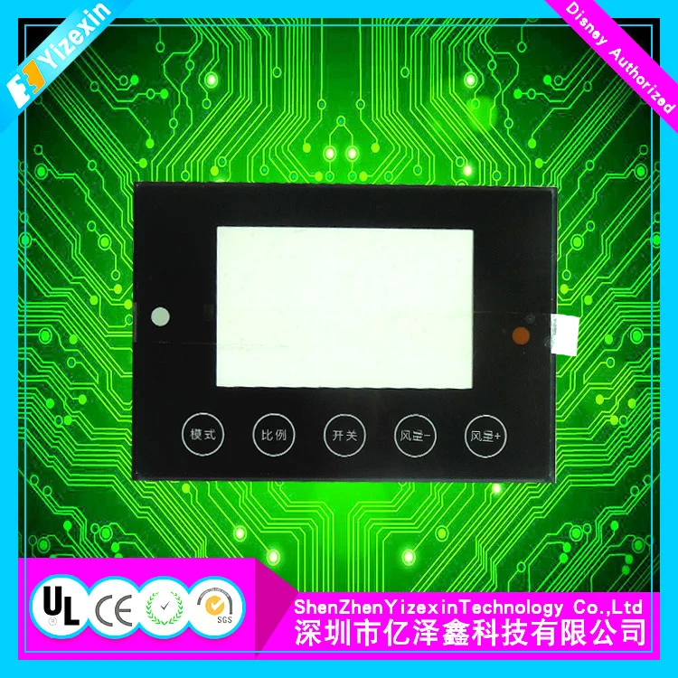 Sensitive Membrane Keypad Switch Touch Screen Panel with LED