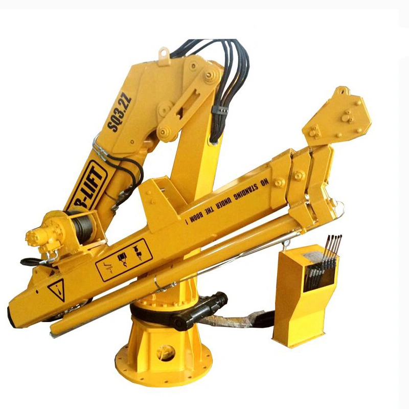 3 Ton Marine Deck Crane Electric Motor Hydraulic Crane Knuckle Boom Marine Manufacturer