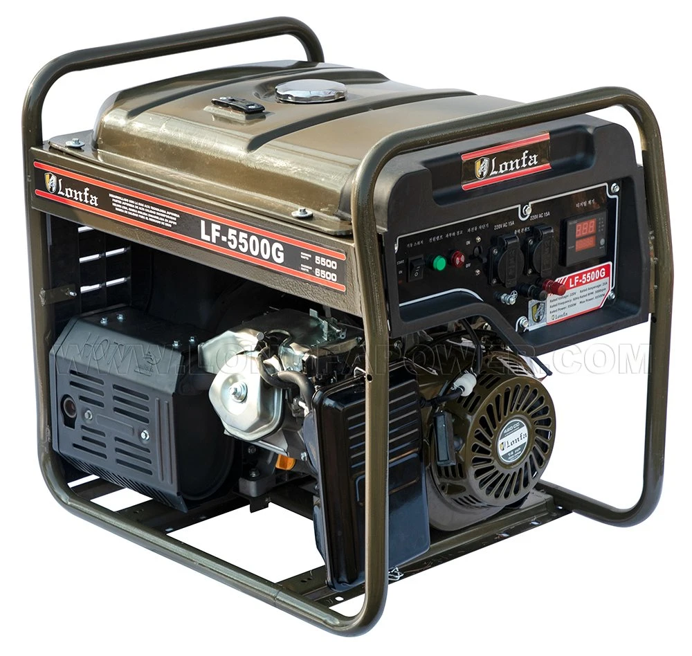 2kw 2kVA 3kw 3kVA 4kw 4kav 5kw 5kVA 6kw 6kVA 7kw 7kVA Power Silent Portable Petrol Gasoline Generator with Ohv 4 Stroke, Air-Cooled, Single Cylinder Gas Engine