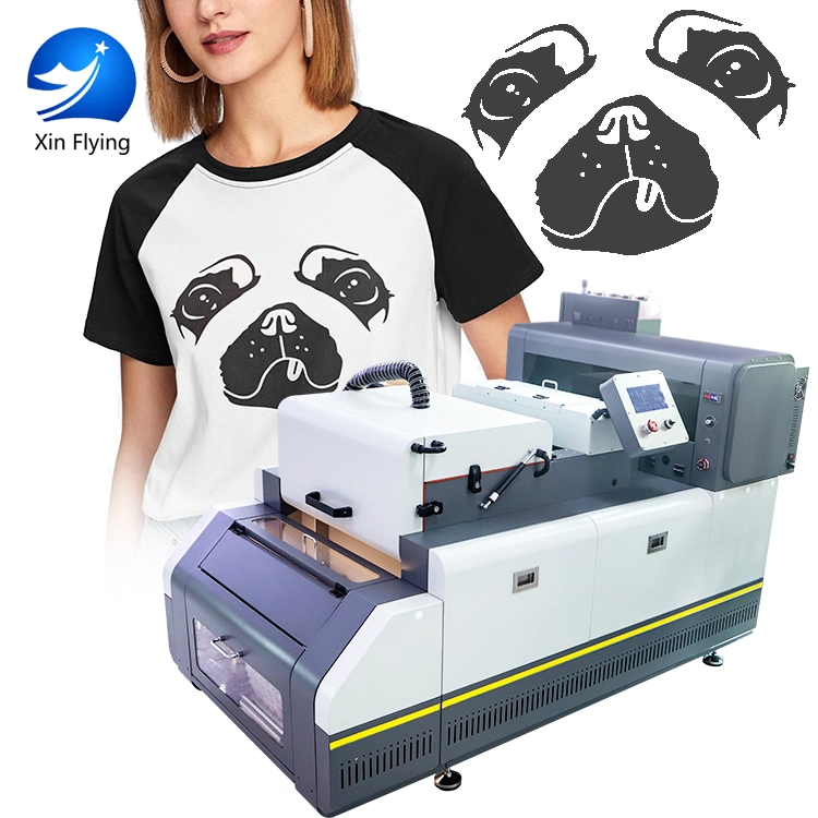 Impresora DTF todo en uno A3 y secadora agitadora de polvo para transferencia de calor en camisetas
