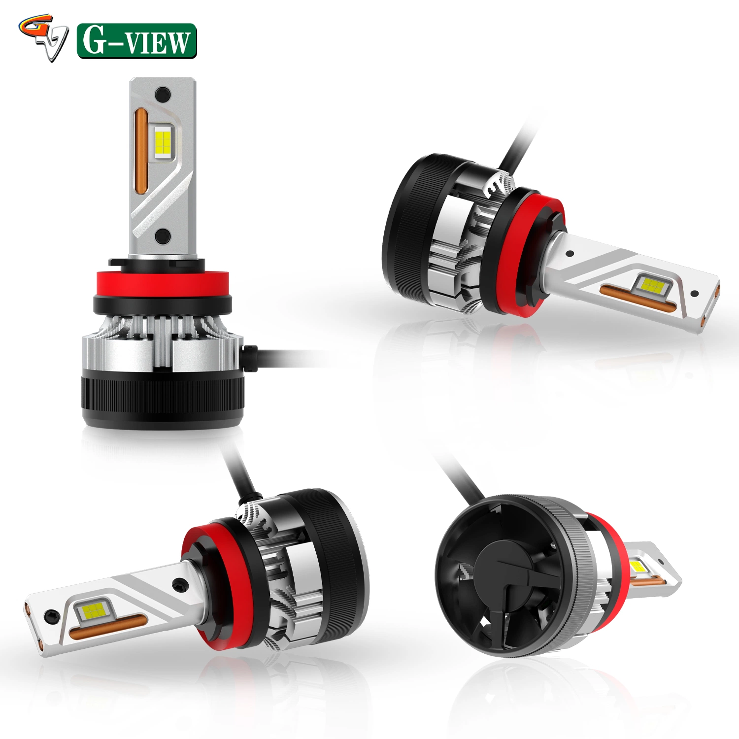 G-View Waterproof Dual Color White And Yellow Best And Powerful 800 881 Led Auto Headlight H4 H7 H11 Led Headlight Bulb