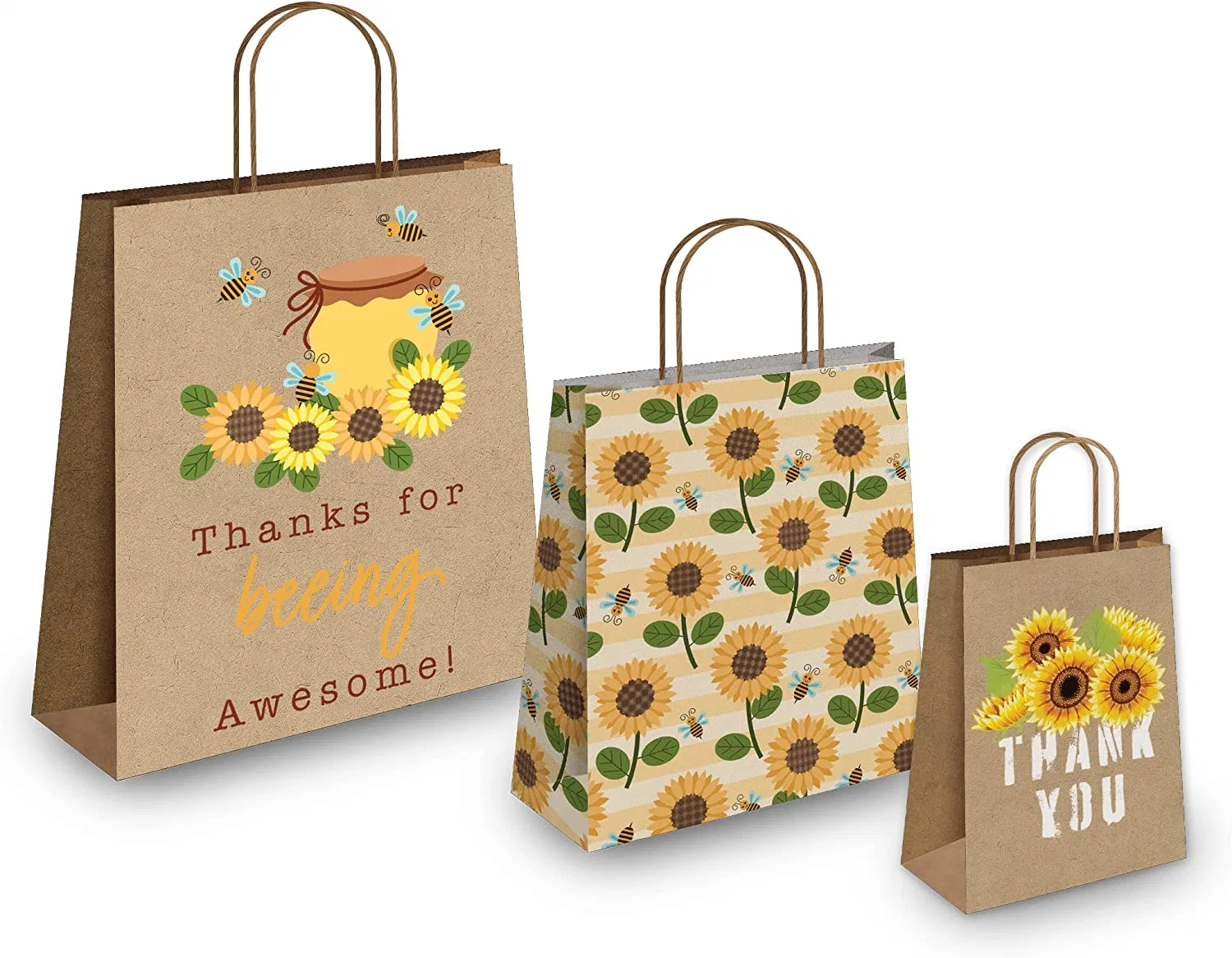 Custom Portable Craft Paper Bag for Takeout Garment
