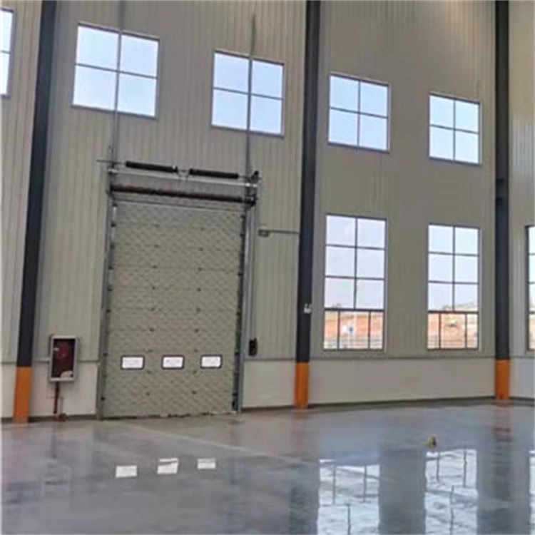 Fire Vertical Lifting Aluminum Alloy Industrial Electric Garage Door