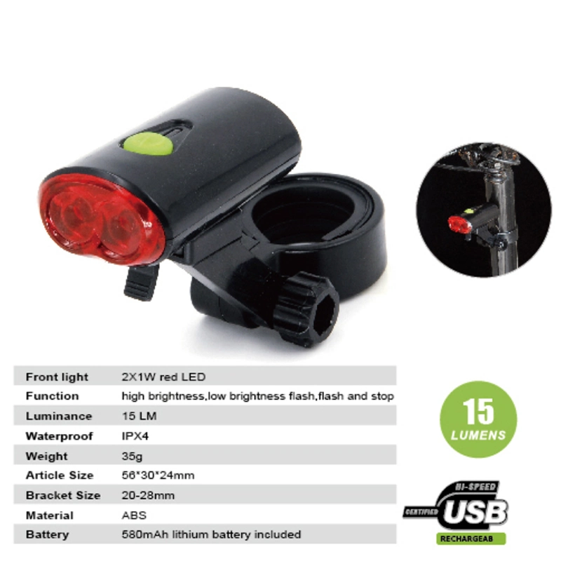 Prix usine de la télécommande sans fil COB LED de vélo de direction Feu arrière de vélo arrière