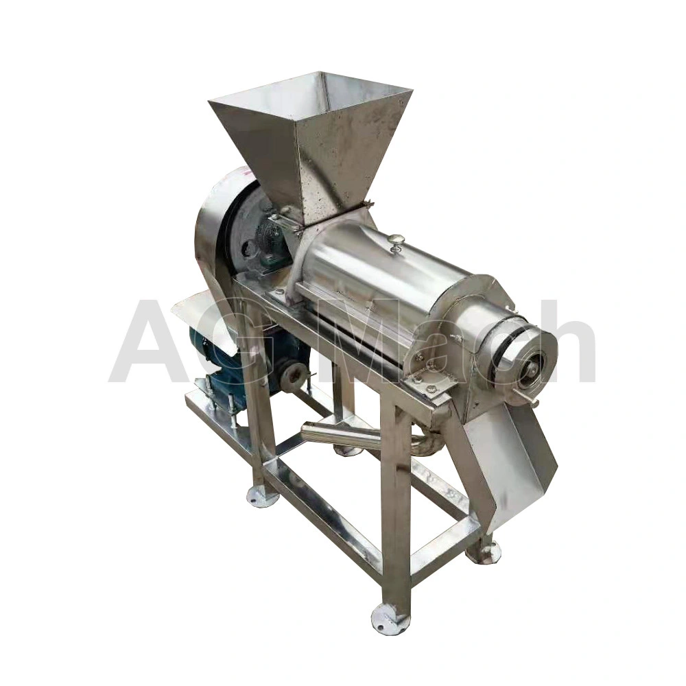 Stainless Steel Spiral Apple Orange Juicer Extractor, Commercial Fruit Juice Making Machine for Sugar Cane, Garlic, Ginger, Kiwi, Tomato