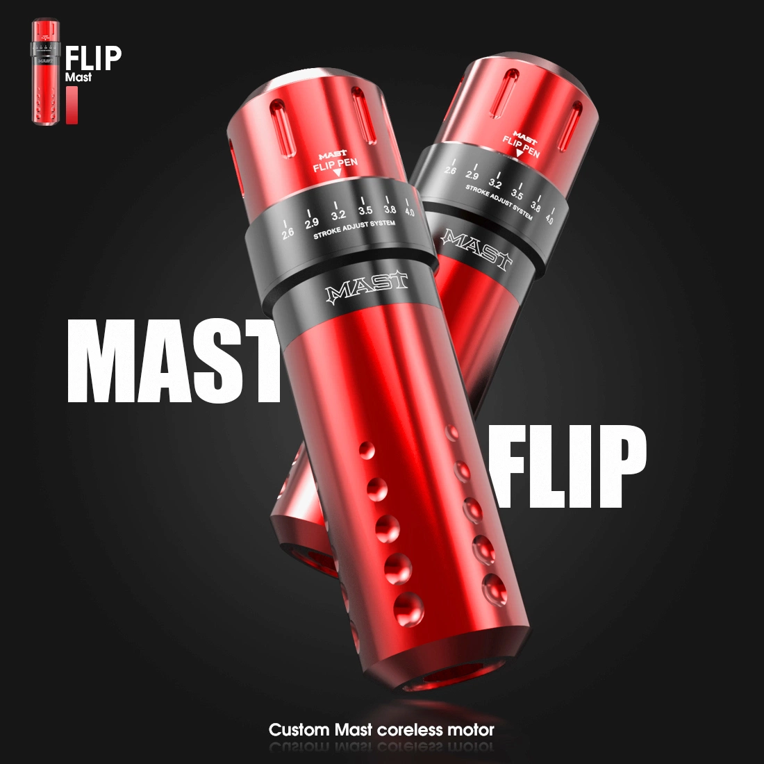 Caneta de tatuagem Mast Flip PRO cinzenta