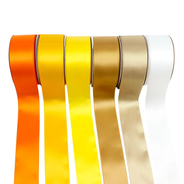 Hot-Selling Single Faced Double Faced Polyester Satin Ribbon