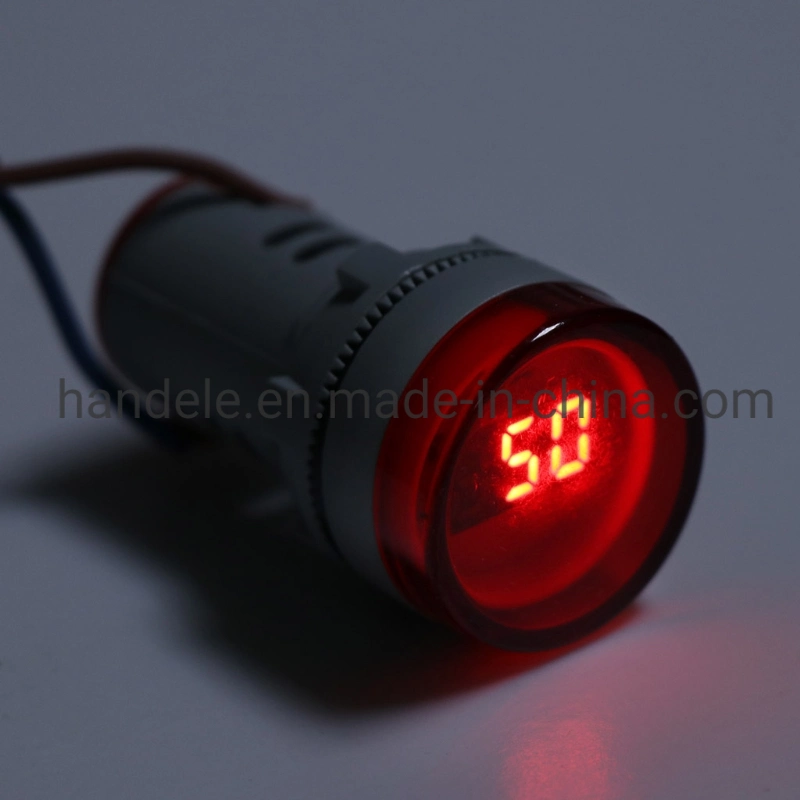 22 mm LED Digital Display Electricity Hz Frequency Indicator Light