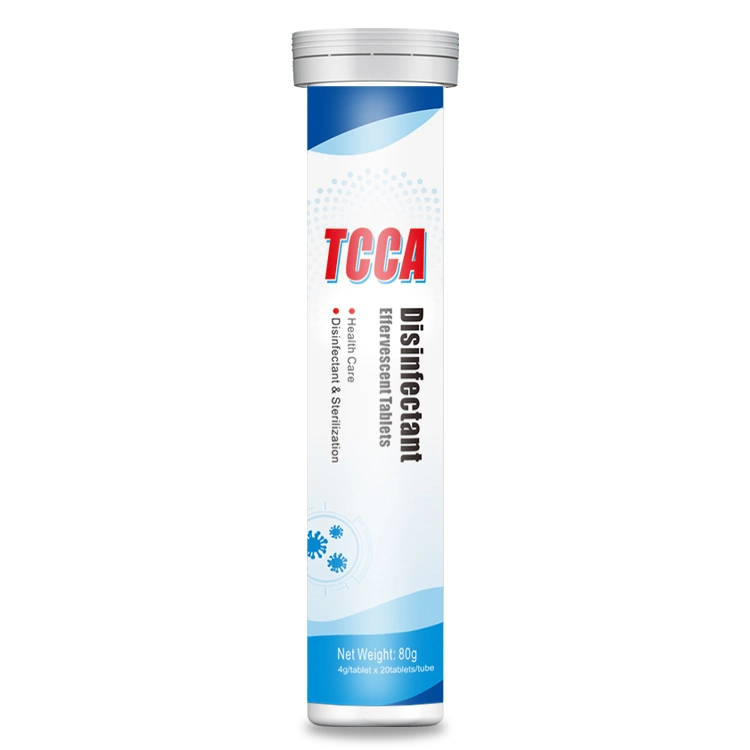 Effective in Killing Large Quantities of Bacteria TCCA Disinfectant Effervescent Tablets