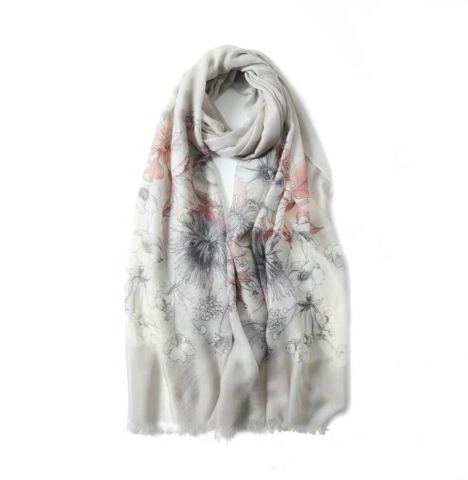 Custom Digital Printed Cashmere Scarf for Adults