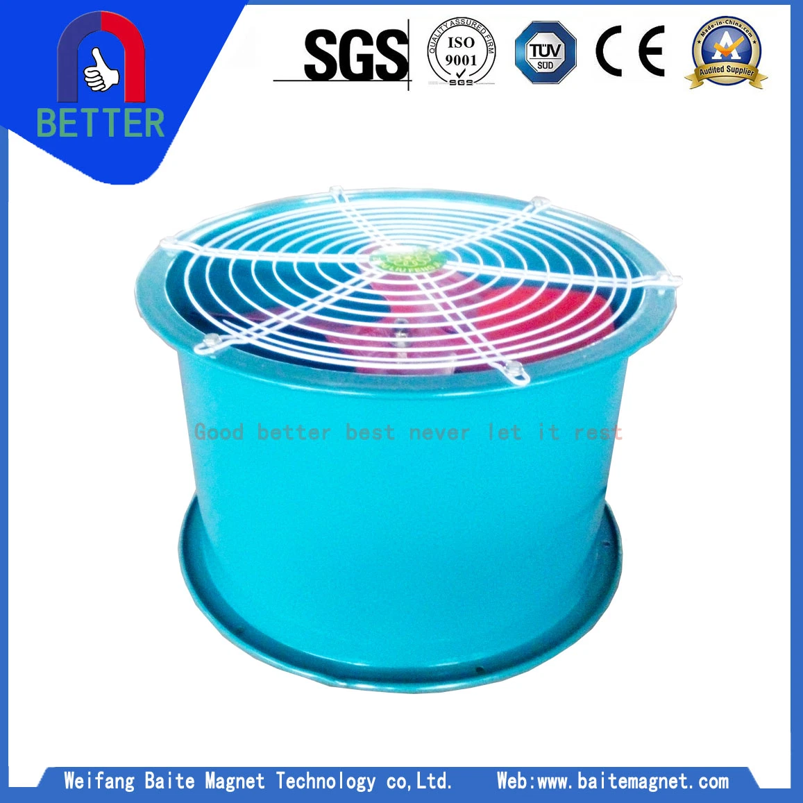 Wind Cooling Suspension Dump Electromagnetic Iron Remover