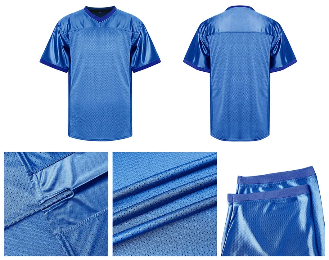 Vente en gros Bas prix Sport uniforme Top mesh Fabric enfant Sport Maillot de football avec logo