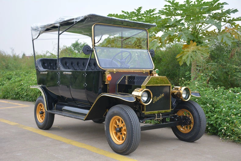 Energy Saving Classic Golf Carts with 2 Rows Vintage Type