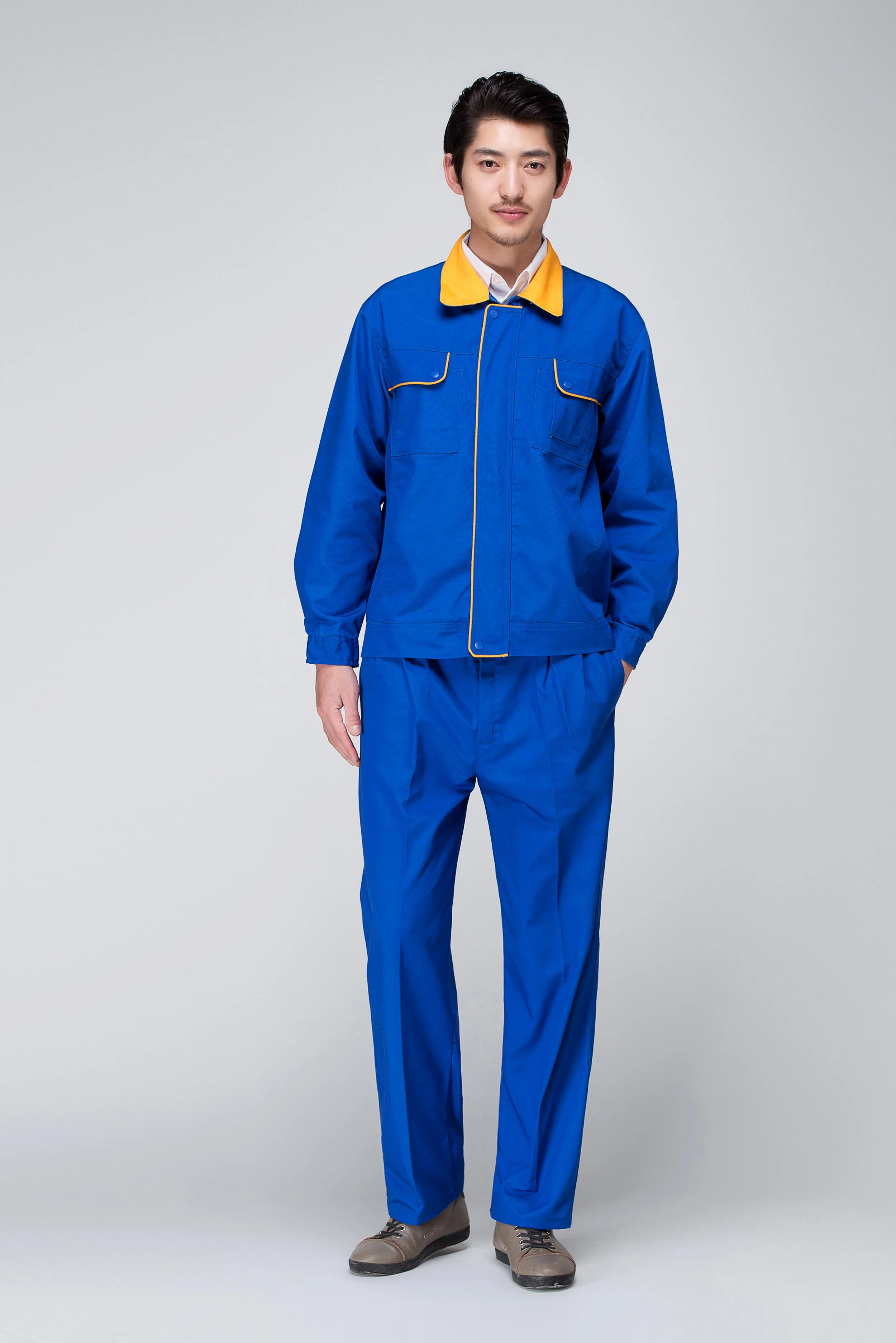 Logotipo personalizado conjuntos de ropa de trabajo Unisex Ropa de trabajo para hombres y mujeres