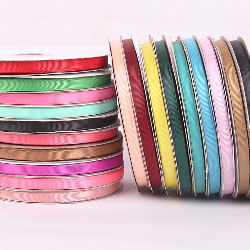 Nylon Metallic Ribbon Christmas Ribbon Bow Custom Wholesale/Supplier 100% Polyester Ribbon Custom Printed Grosgrain Ribbon