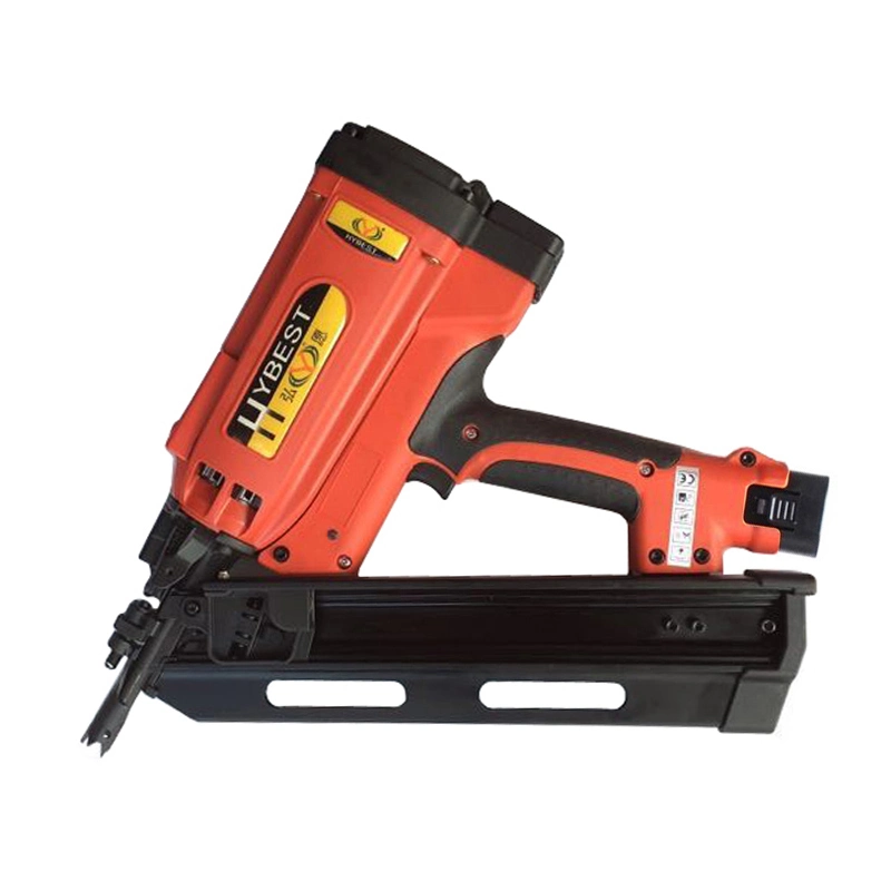 34 Degree Gas Actuated Cordless Framing Nailer Hybest Gfn3490b