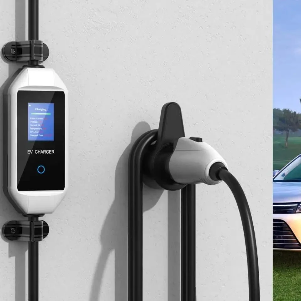 Wall-Mounted Bluetooth Start Type 2 7kw 32A Intelligent and Efficient New Energy Vehicle Wall-Mounted AC Charging Pile