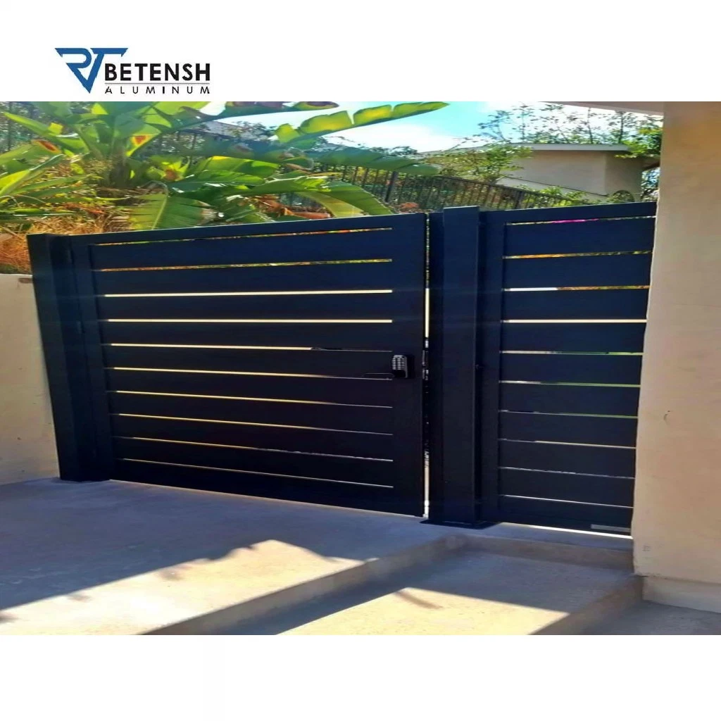 Double Swing Slat Panels Can Be Customized High quality/High cost performance  Cheap Price Aluminum Walkway Gate for Home