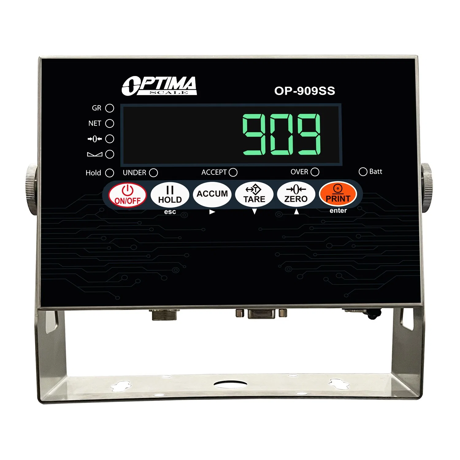 Indicador de peso LCD LED de alta precisión con aprobación OIML y. Interfaz RS-232